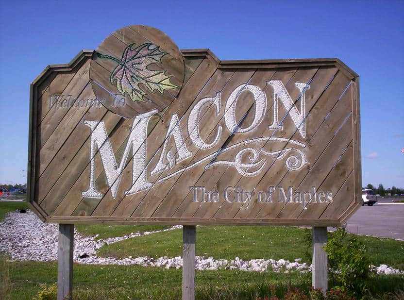 Macon MO Sign For April 2024