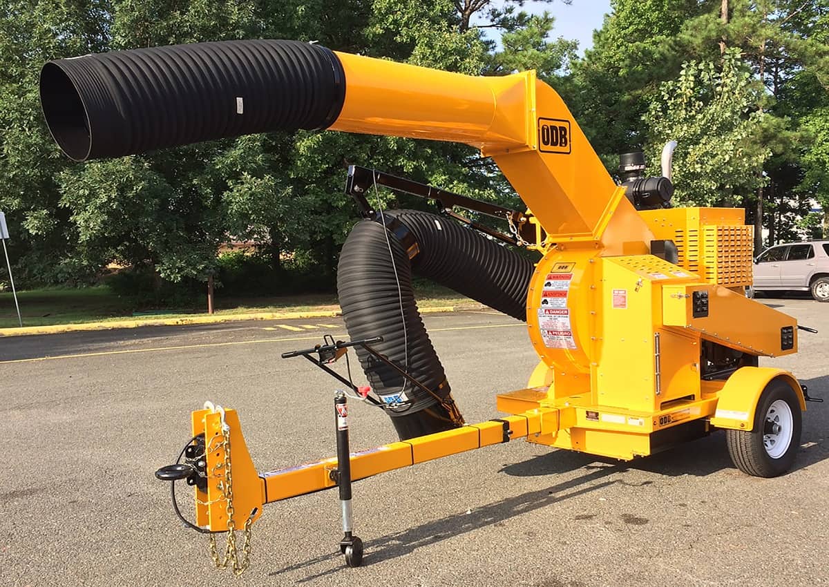 yellow Vacuum leaf blower.