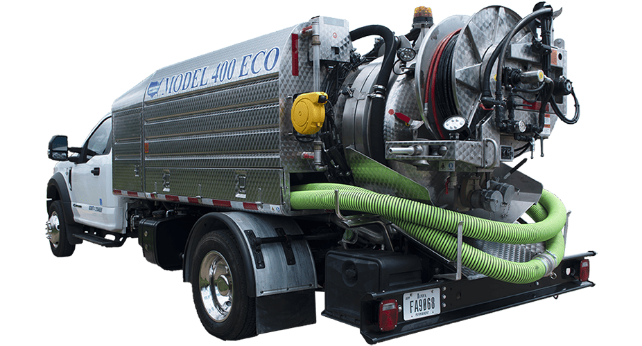 Industrial vacuum truck, eco model.